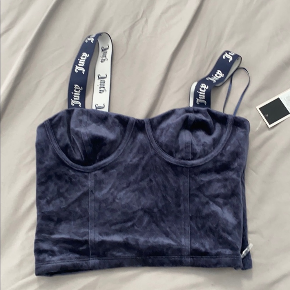 Juicy Couture velour bustier